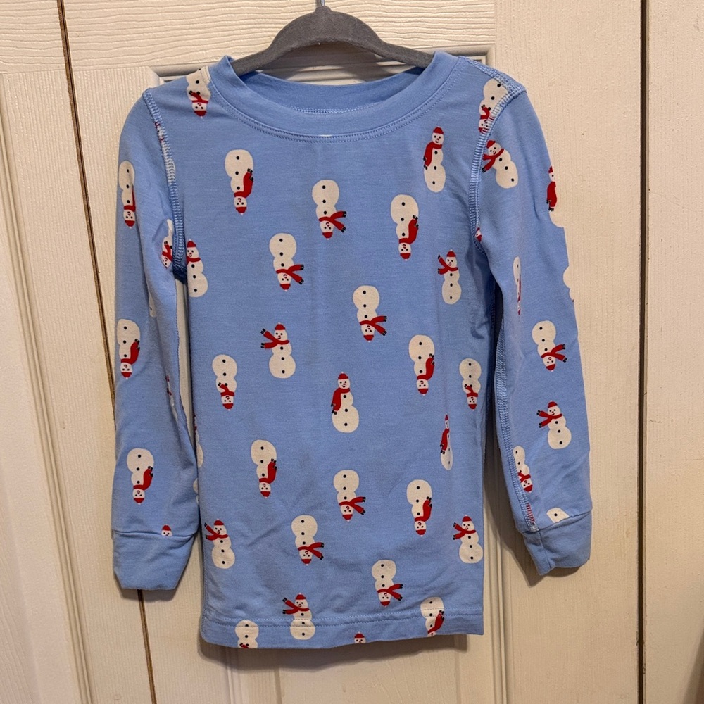Hanna Andersson hannasoft snowman pajama set